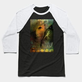 Collage Art Greta Garbo Baseball T-Shirt